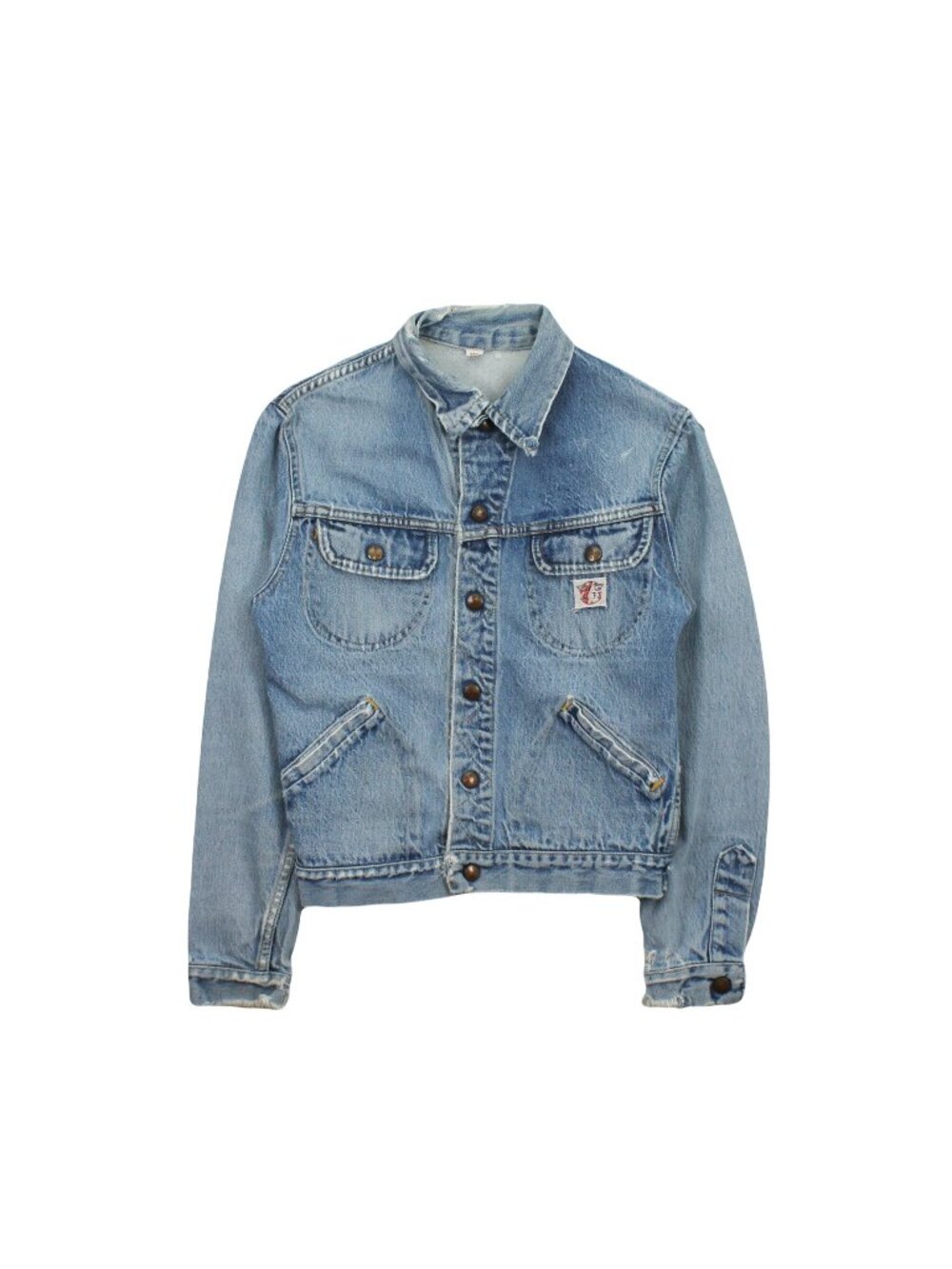 Vintage GWG Kings Distressed Denim Jacket Women's 16